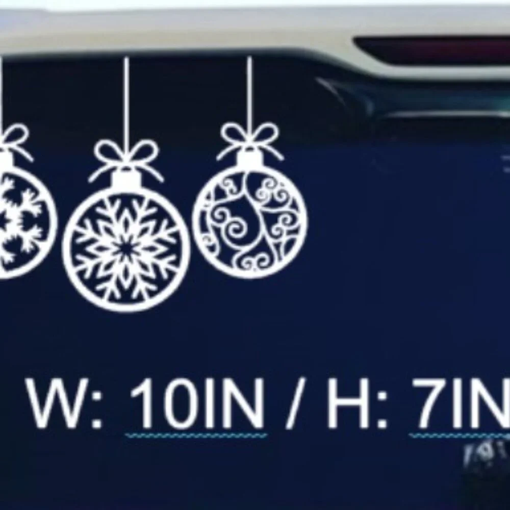 Christmas Ornament Decal Sticker